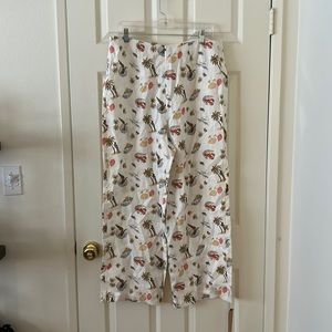 Reformation Beach Print High Rise Pants Sz 12